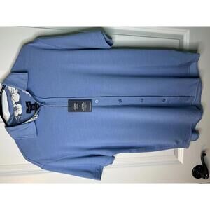 Daniel Hetchter Paris Mens blue button up, casual, size Medium